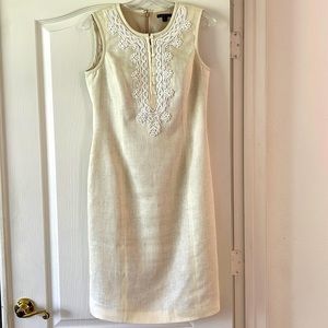 Brooks Brothers Linen Dress with Appliqué